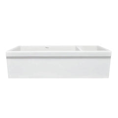 WHITEHAUS 36″ Quatro Alcove Large Fireclay Reversible Sink and Small Bowl - WHQDB542 - The Home Selection
