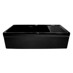 WHITEHAUS 36″ Quatro Alcove Large Reversible Fireclay Kitchen Sink with Integral Drainboard - WHQD540 - The Home Selection