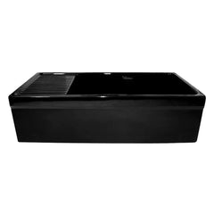 WHITEHAUS 36″ Quatro Alcove Large Reversible Fireclay Kitchen Sink with Integral Drainboard - WHQD540 - The Home Selection