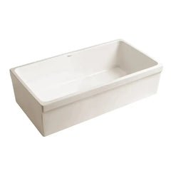 WHITEHAUS 36″ Quatro Alcove Large Reversible Fireclay Sink with Decorative 2½″ Lip - WHQ536 - The Home Selection