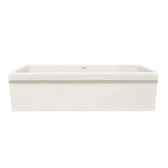 WHITEHAUS 36″ Quatro Alcove Large Reversible Fireclay Sink with Decorative 2½″ Lip - WHQ536 - The Home Selection