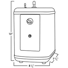WHITEHAUS Forever Hot Stainless Steel Heating Tank for Whitehaus Instant Hot Water Dispensers - WH-TANK2 - The Home Selection