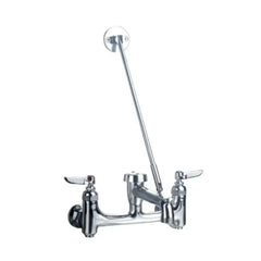 WHITEHAUS Heavy Duty Wall Mount Service Sink Faucet with Support Bracket and Lever Handles - WHFSB980-C - The Home Selection