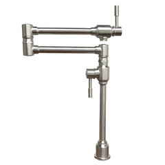 WHITEHAUS Lead Free, Solid Stainless Steel Deck Mount Pot Filler - WHST10004-002SK-BSS - The Home Selection
