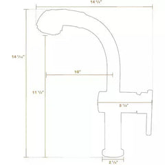 WHITEHAUS Lead Free, Solid Stainless Steel Single-Hole Faucet with Pull Out Spray Head and Solid Lever Handle - WHS1991-SK-BSS - The Home Selection