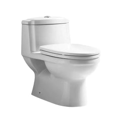 WHITEHAUS Magic Flush Eco-Friendly One Piece Toilet with a Siphonic Action Dual Flush System, Elongated Bowl 1.6/1.1 Gpf - WHMFL3222-EB - The Home Selection