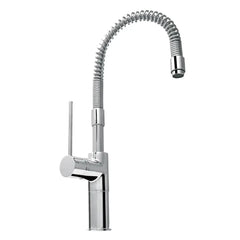 WHITEHAUS Metrohaus Commercial Single Lever Kitchen Faucet with Flexible Spout - WHLX78558 - The Home Selection