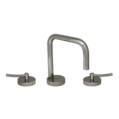WHITEHAUS Metrohaus Lavatory Widespread Faucet with Swivel Spout, Pop-Up Waste and Lever Handles - WH81214L - The Home Selection