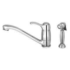 WHITEHAUS Metrohaus Single Lever Faucet with Matching Side Spray - WH23574 - The Home Selection