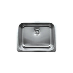 WHITEHAUS Noah’s Collection 23″ Brushed Stainless Steel Single Bowl Undermount Sink - WHNU2318 - The Home Selection
