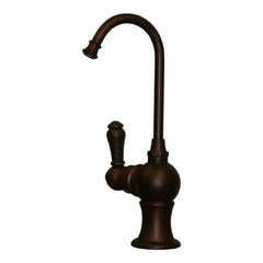 WHITEHAUS Point of Use Instant Hot Water Faucet with Gooseneck Spout and Self Closing Handle - WHFH3-H4130 - The Home Selection