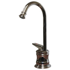 WHITEHAUS Point of Use Instant Hot Water Faucet with Gooseneck Spout and Self Closing Handle - WHFH3-H65 - The Home Selection