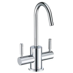 WHITEHAUS Point of Use Instant Hot/Cold Water Drinking Faucet with Gooseneck Swivel Spout - WHFH-HC1010 - The Home Selection