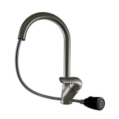 WHITEHAUS Rainforest Single Hole/Single Lever Handle Faucet with Black Spray Head – 3–2169 - The Home Selection