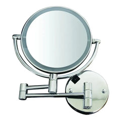 WHITEHAUS Round Wall Mount Dual Led 7X Magnified Mirror - WHMR912 - The Home Selection