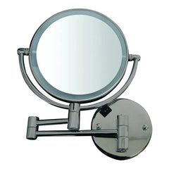 WHITEHAUS Round Wall Mount Dual Led 7X Magnified Mirror - WHMR912 - The Home Selection