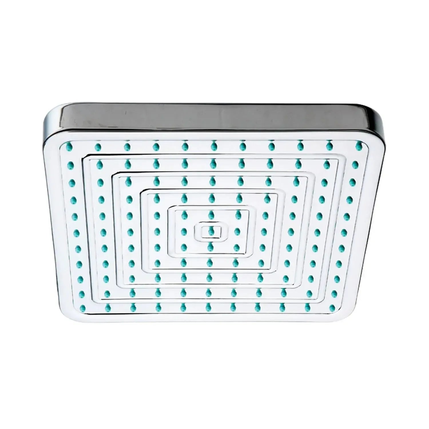WHITEHAUS Showerhaus Square Rainfall Showerhead with Decorative Face and Rubber Nozzle Tips – Solid Brass Construction with Adjustable Ball Joint - WHOSA28SQ-8 - The Home Selection