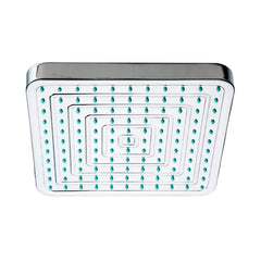 WHITEHAUS Showerhaus Square Rainfall Showerhead with Decorative Face and Rubber Nozzle Tips – Solid Brass Construction with Adjustable Ball Joint - WHOSA28SQ-8 - The Home Selection