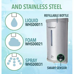 WHITEHAUS Soaphaus Stainless Steel Hands-Free Multi-Function Soap Dispenser with Sensor Technology. - WHSD00 - The Home Selection
