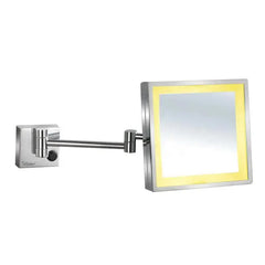 WHITEHAUS Square Wall Mount Led 5X Magnified Mirror - WHMR25 - The Home Selection