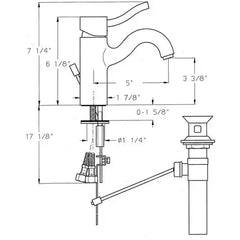 Whitehaus Venus Single Hole/Single Lever Lavatory Faucet with Pop-Up Waste – 3–4440 - The Home Selection