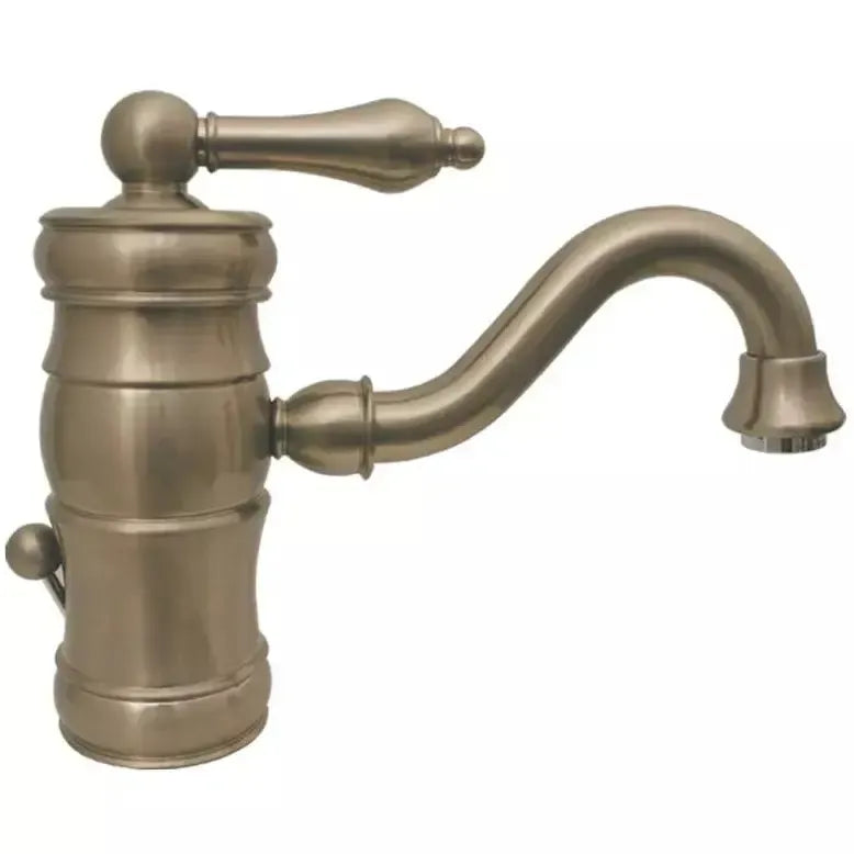 WHITEHAUS Vintage III Single Hole/Single Lever Lavatory Faucet with Traditional Spout and Pop-Up Waste - WHSL3-9722 - The Home Selection