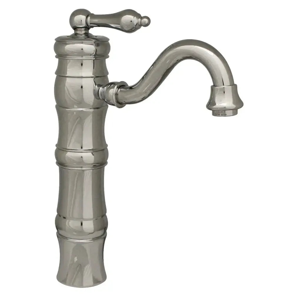 WHITEHAUS Vintage III Single Hole/Single Lever Lavatory Faucet with Travintage III Single Hole/Single Lever Elevated Lavatory Faucet with Traditional Spoutditional Spout and Pop-Up Waste - WHSL3-9724 - The Home Selection