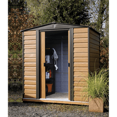 Arrow Woodridge Steel Storage Shed, 6 ft. x 5 ft. - WR65
