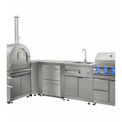 Thor Kitchen 27 7/8 Inch OUTDOOR KITCHEN PIZZA OVEN AND CABINET IN STAINLESS STEEL - MK07SS304