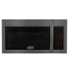 ZLINE Recirculating Over the Range Convection Microwave Oven with Charcoal Filters in Black Stainless Steel - MWO-OTRCF-30-BS