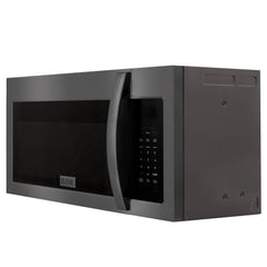 ZLINE Recirculating Over the Range Convection Microwave Oven with Charcoal Filters in Black Stainless Steel - MWO-OTRCF-30-BS