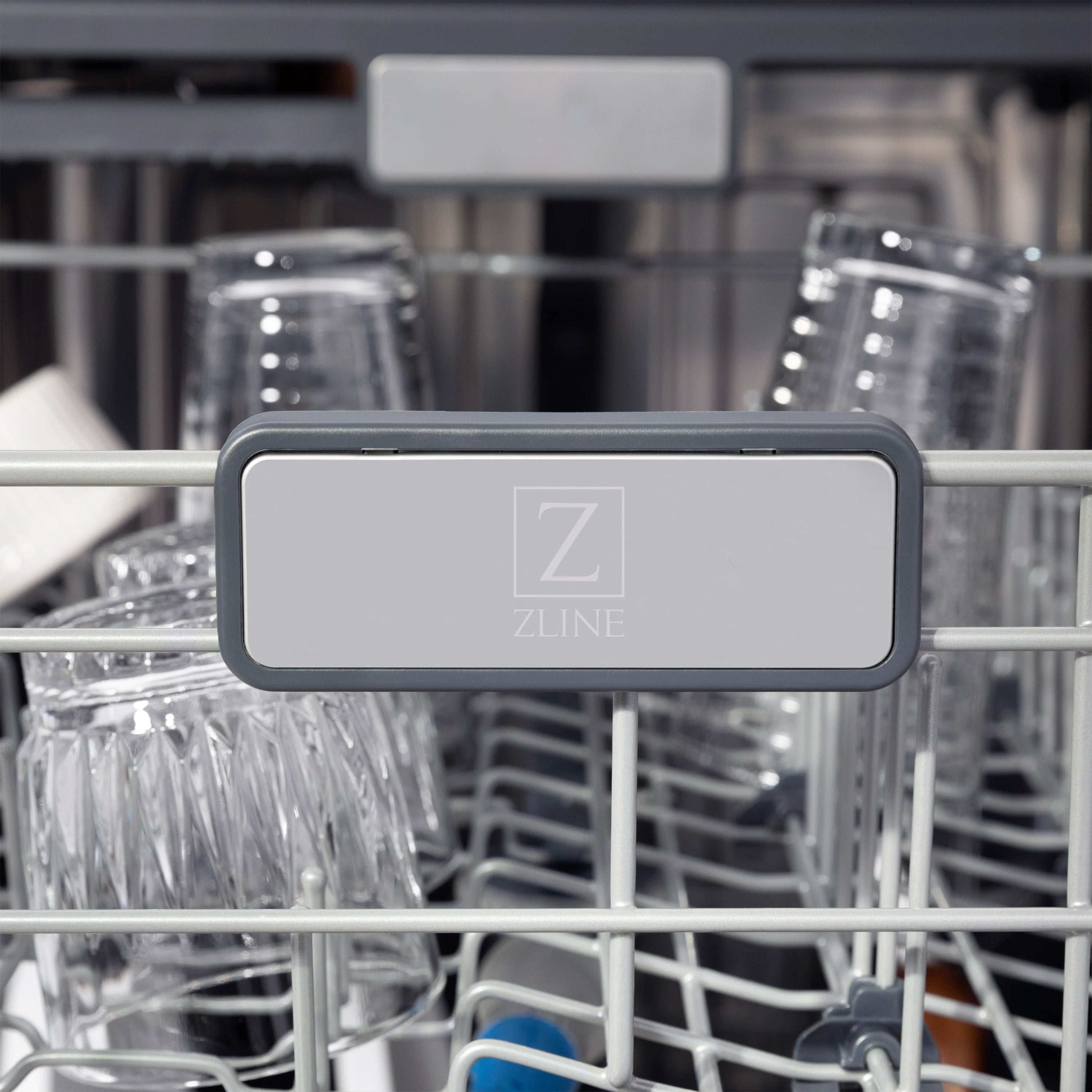 ZLINE 24 in. Panel-Ready Monument Series 3rd Rack Top Touch Control Dishwasher with Stainless Steel Tub, 45dBa (DWMT-24)