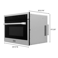 ZLINE 24" Built-in Convection Microwave Oven in Stainless Steel with Speed and Sensor Cooking (MWO-24)