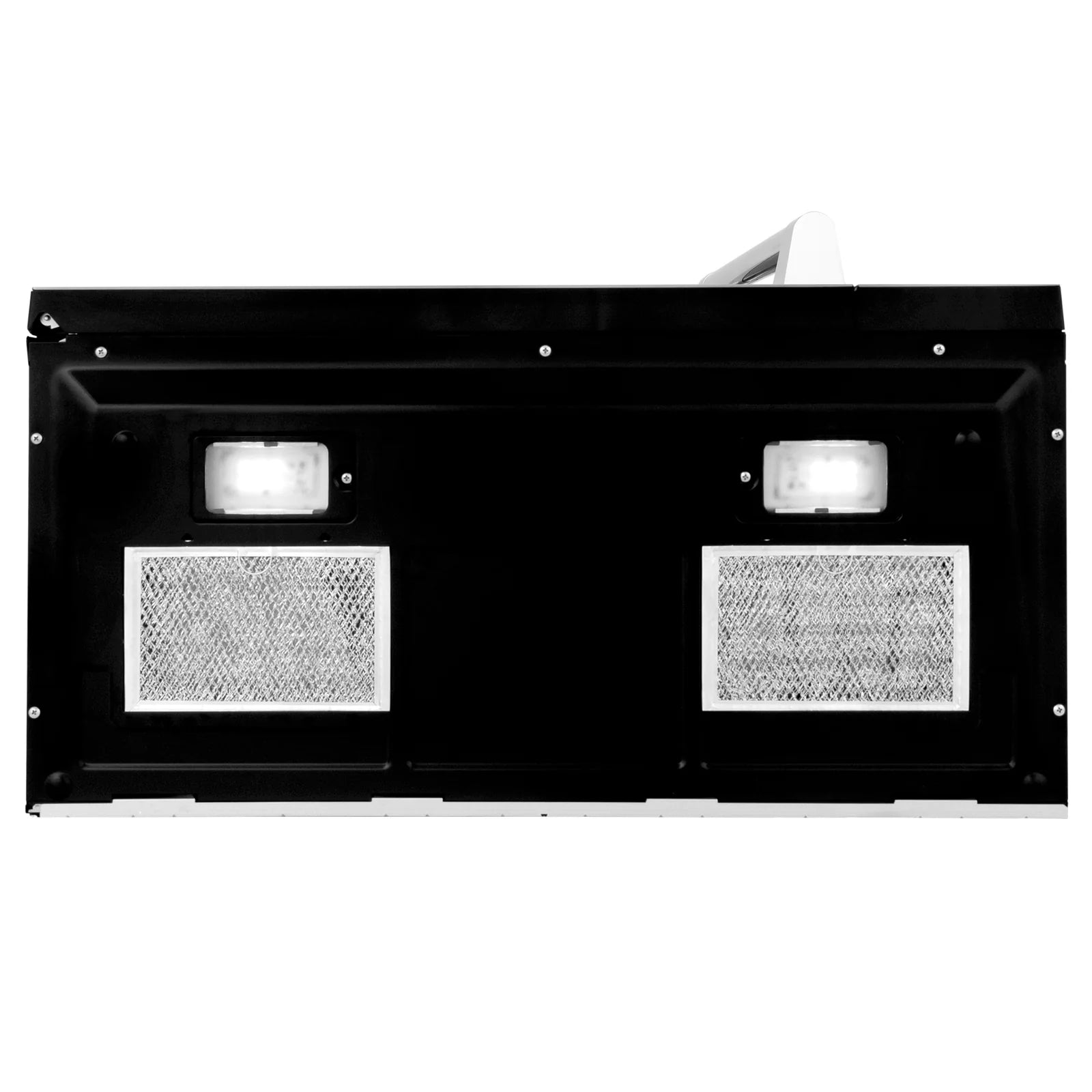 ZLINE 30-Inch 1.5 cu. ft. Over the Range Microwave in Stainless Steel with Traditional Handle and Set of 2 Charcoal Filters - MWO-OTRCFH-30