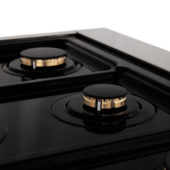 ZLINE Autograph Edition 30" 4.0 cu. ft. Dual Fuel Range with Gas Stove and Electric Oven in DuraSnow® Stainless Steel with Accents - RASZ-SN-30