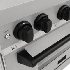ZLINE Autograph Edition 30" 4.0 cu. ft. Dual Fuel Range with Gas Stove and Electric Oven in DuraSnow® Stainless Steel with Accents - RASZ-SN-30