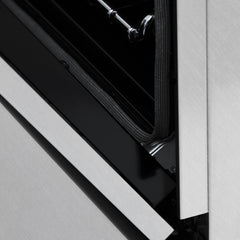 ZLINE Autograph Edition 30" 4.0 cu. ft. Dual Fuel Range with Gas Stove and Electric Oven in DuraSnow® Stainless Steel with Accents - RASZ-SN-30