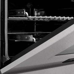 ZLINE Autograph Edition 48" 6.0 cu. ft. Dual Fuel Range with Gas Stove and Electric Oven in DuraSnow® Stainless Steel with Accents - RASZ-SN-48