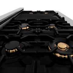 ZLINE Autograph Edition 48" 6.0 cu. ft. Dual Fuel Range with Gas Stove and Electric Oven in DuraSnow® Stainless Steel with White Matte Door with Accents - RASZ-WM-48