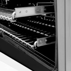 ZLINE 30" 4.0 cu. ft. Dual Fuel Range with Gas Stove and Electric Oven in Stainless Steel with White Matte Door and Accents - RAZ-WM-30
