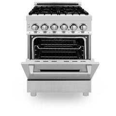 ZLINE 24" Dual Fuel Range with in Stainless Steel - RA24