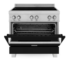 ZLINE 36" 4.6 cu. ft. Induction Range with a 4 Element Stove and Electric Oven in Black Matte (RAINDS-BLM-36)