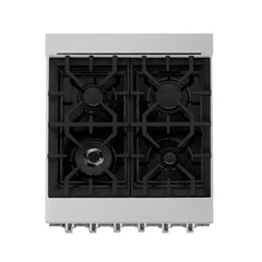 ZLINE 24-Inch Gas Range with 2.8 cu. ft. Gas Oven and Gas Cooktop with Griddle in Stainless Steel - RG-GR-24