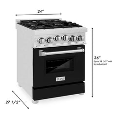 ZLINE 24" 2.8 cu. ft. Range with Gas Stove and Gas Oven - RG24