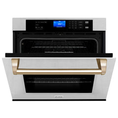 ZLINE 30" Autograph Edition Single Wall Oven with Self Clean and True Convection in Fingerprint Resistant Stainless Steel (AWSSZ-30)