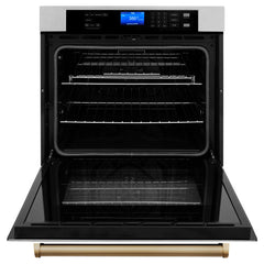 ZLINE 30" Autograph Edition Single Wall Oven with Self Clean and True Convection in Fingerprint Resistant Stainless Steel (AWSSZ-30)
