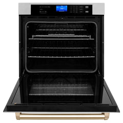 ZLINE 30" Autograph Edition Single Wall Oven with Self Clean and True Convection in Fingerprint Resistant Stainless Steel (AWSSZ-30)