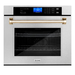 ZLINE 30" Autograph Edition Single Wall Oven with Self Clean and True Convection in Fingerprint Resistant Stainless Steel (AWSSZ-30)