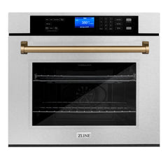 ZLINE 30" Autograph Edition Single Wall Oven with Self Clean and True Convection in Fingerprint Resistant Stainless Steel (AWSSZ-30)