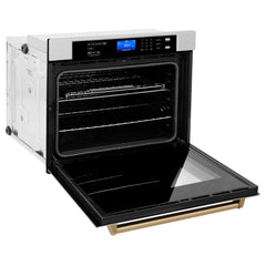 ZLINE 30" Autograph Edition Single Wall Oven with Self Clean and True Convection in Fingerprint Resistant Stainless Steel (AWSSZ-30)